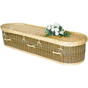 English Willow Imperial Oval (Lakeland Green & Light Wicker) - **Natural Woven**